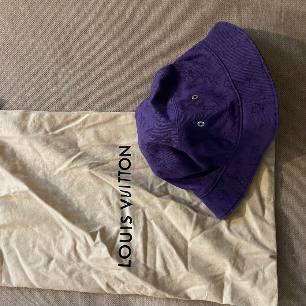 Louis Vuitton Purple Monogram Bucket Hat View 3